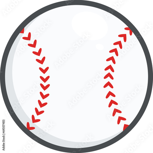 Baseball Ball. Illustration Isolated on white