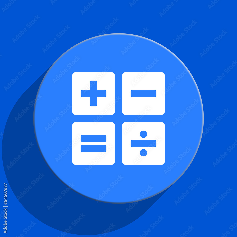 calculator blue web flat icon calculator blue web flat icon