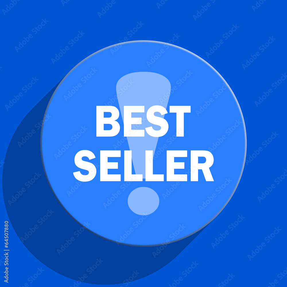 best seller blue web flat icon best seller blue web flat icon