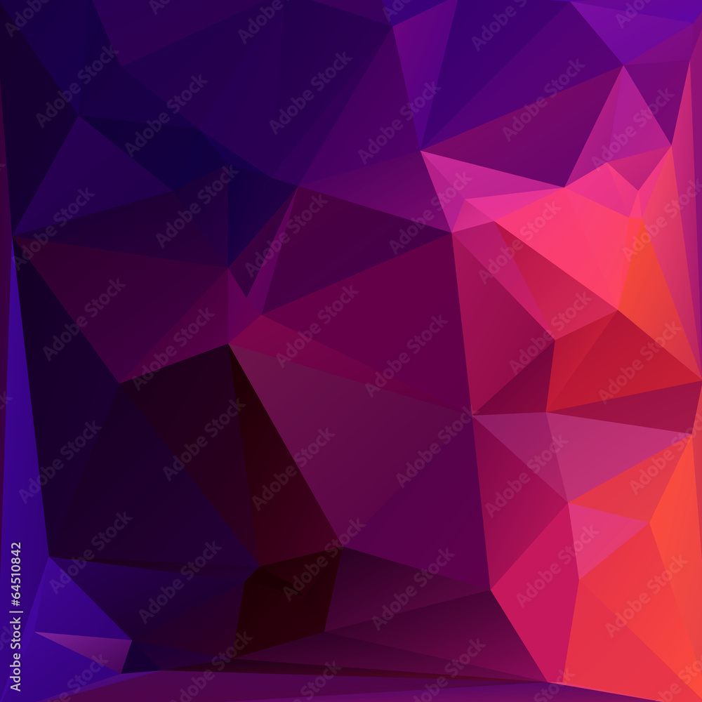 Obraz premium Abstract triangle geometric square colorful vector background