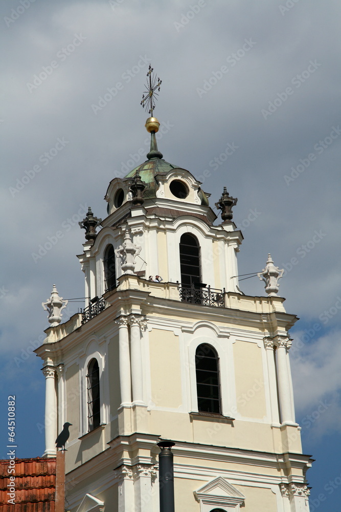 The tower of st.John s church in Vilnius