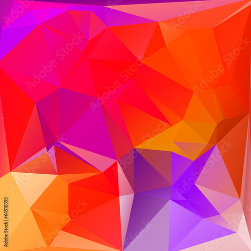 Abstract triangle geometric square colorful vector background