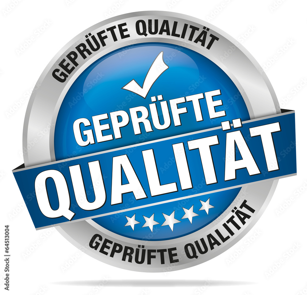 Geprüfte Qualität blau Geprüfte Qualität blau