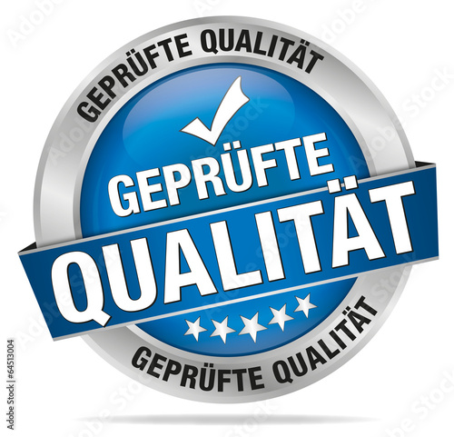 Geprüfte Qualität blau