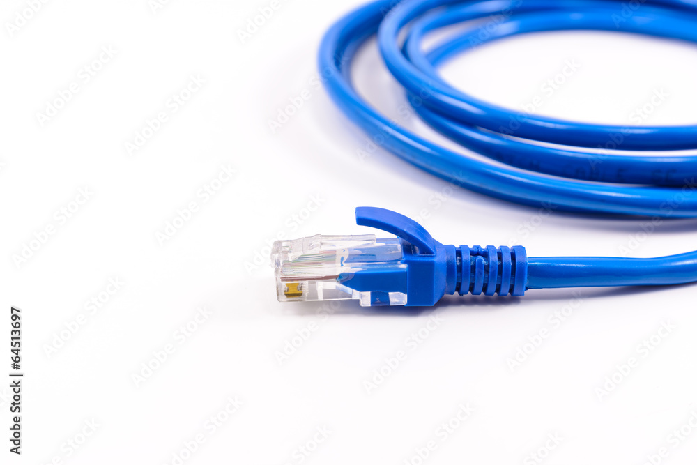 Blue network cable