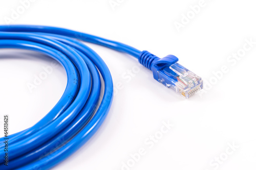 Blue network cable