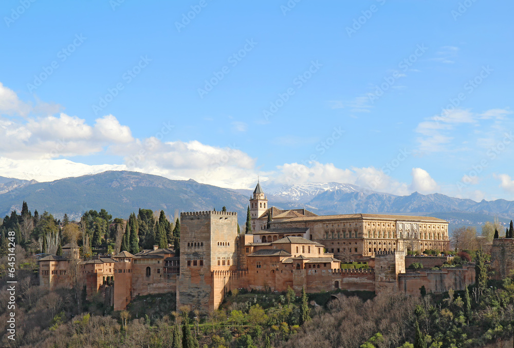 The Alhambra in Granda, Spain