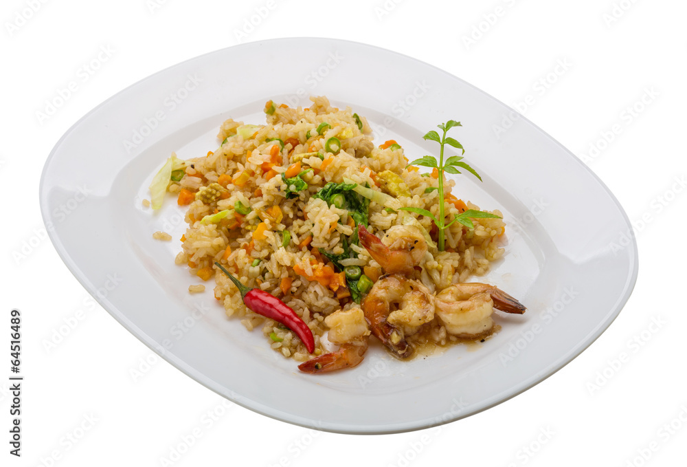 Fried rice with shrimps Fried rice with shrimps