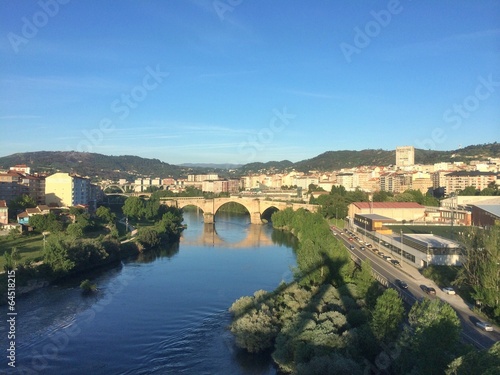 Beautiful bridge in Orense, Spain