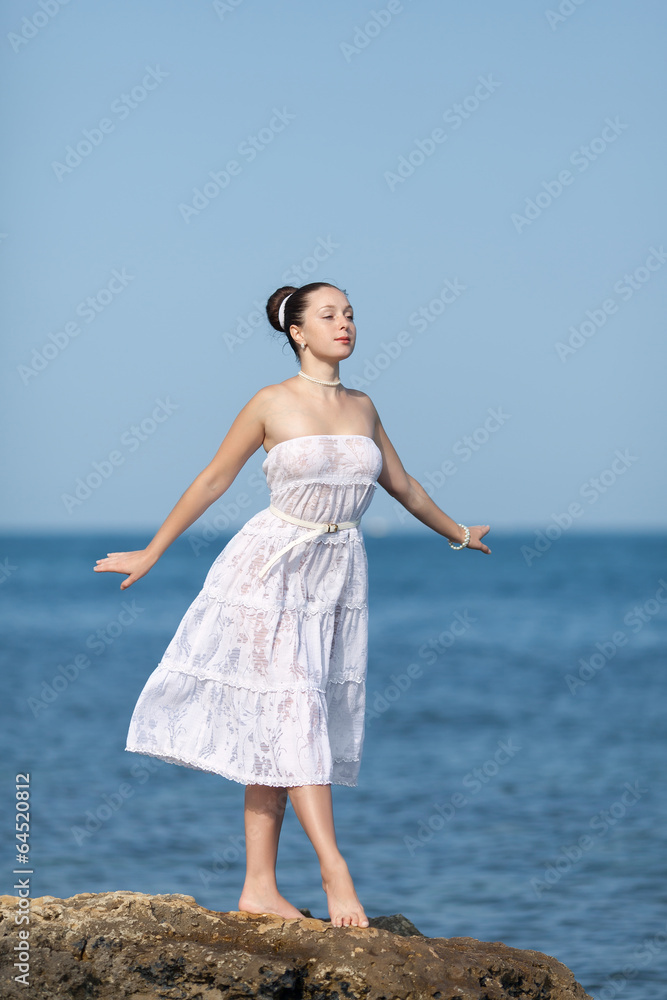 Girl at the sea
