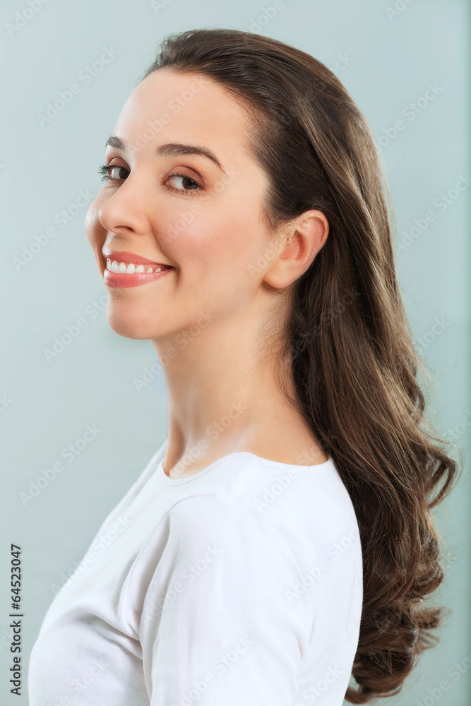 Portrait of a lovely young woman. Portrait of a lovely young woman.