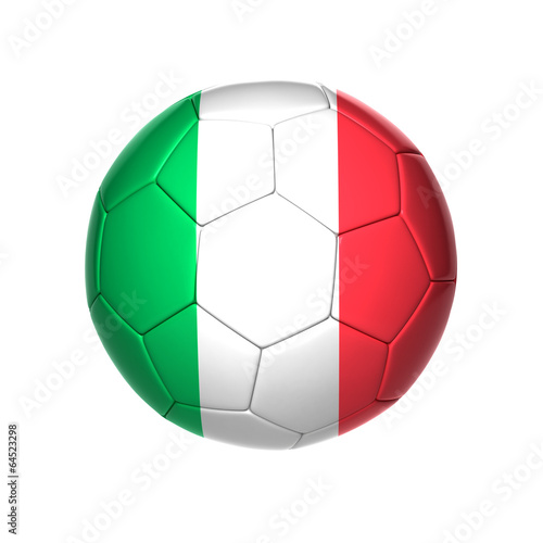 football ball with Italy flag