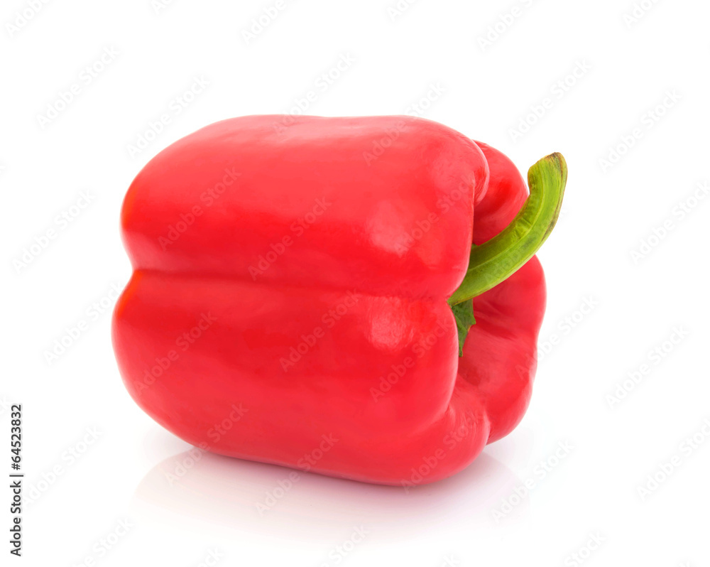 Red bell pepper isolated on white background Red bell pepper isolated on white background