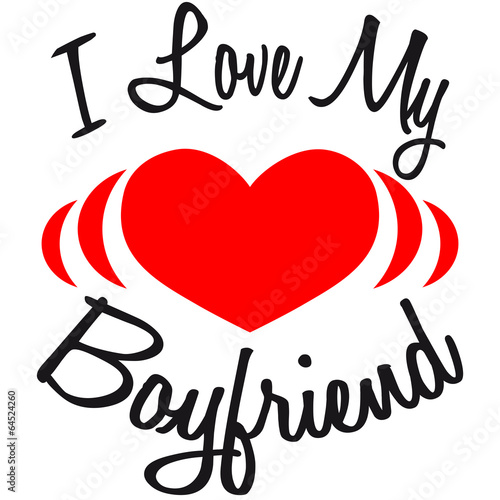 I Love My Boyfriend Herz Logo photo