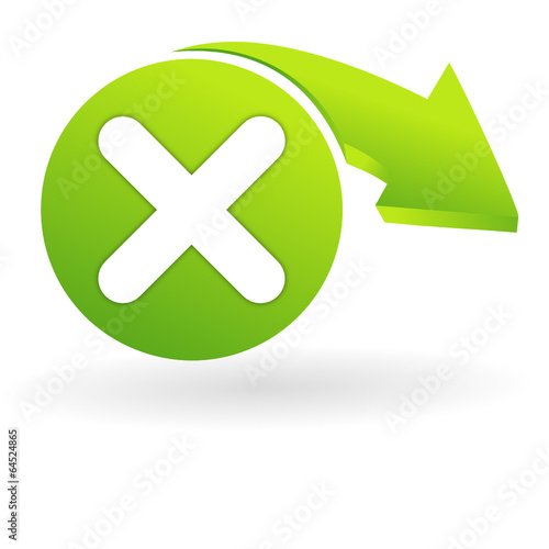 annuler sur web symbole vert