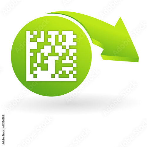 flash code sur web symbole vert