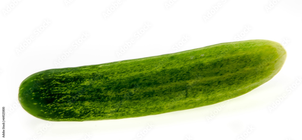 The green cucumbers isolated on white background The green cucumbers isolated on white background