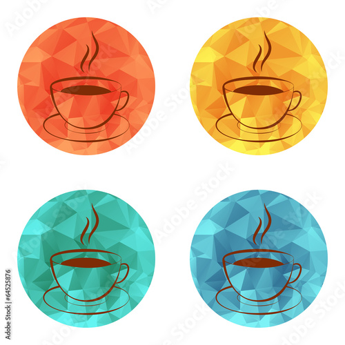 Cup of hot drink icon (coffee, tea, cocoa, chocolate, etc)