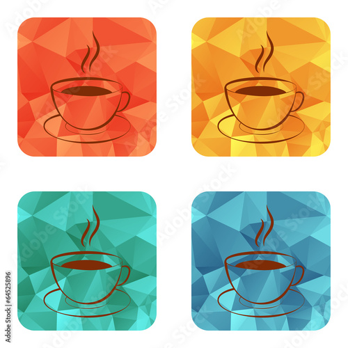 Cup of hot drink icon (coffee, tea, cocoa, chocolate, etc)