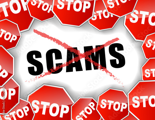 Stop scams concept