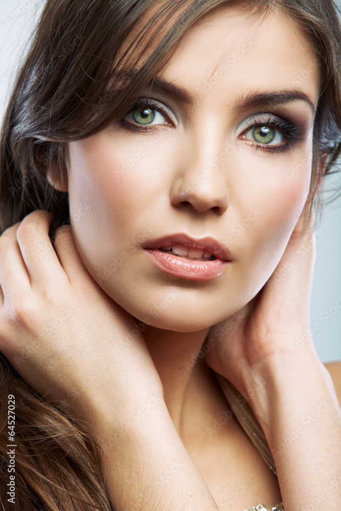 Obraz premium Woman hair style fashion portrait.