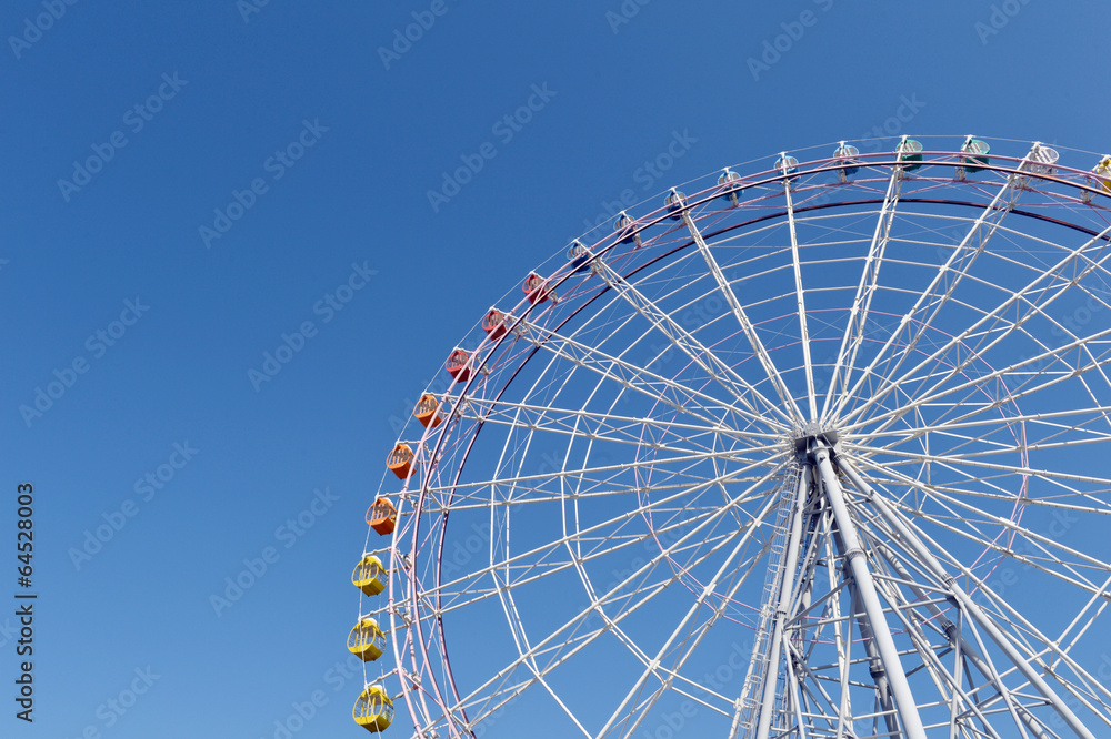 Ferris Wheel Over Blue Sky ,awaji ,Japan-1