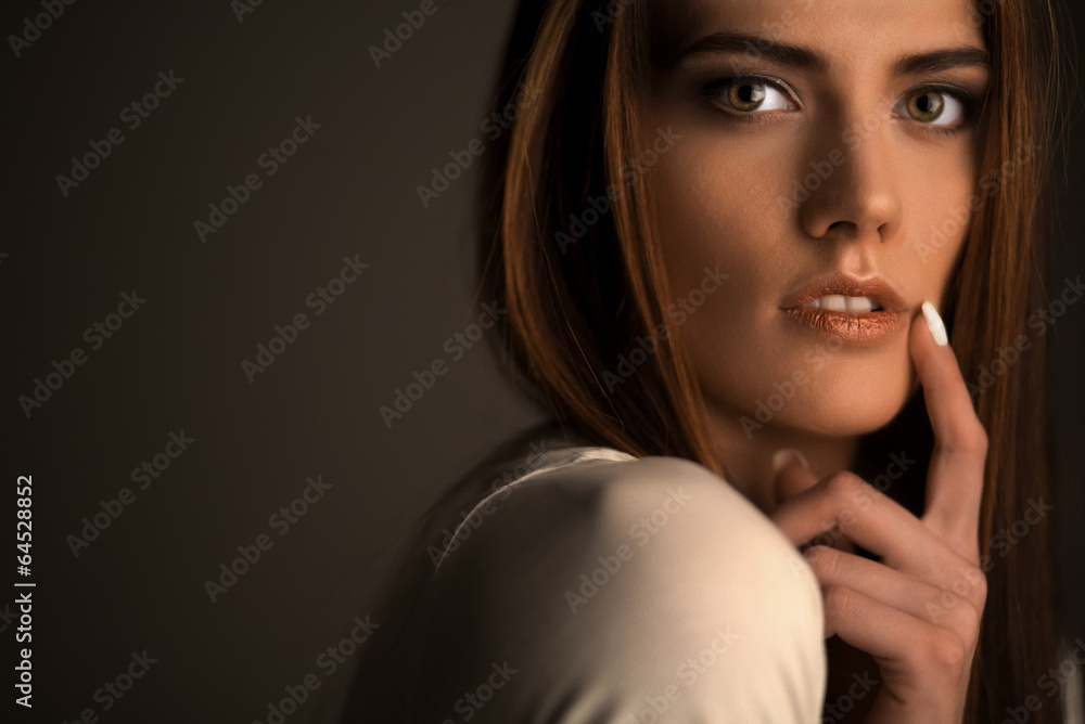 Fototapeta premium Pretty young woman