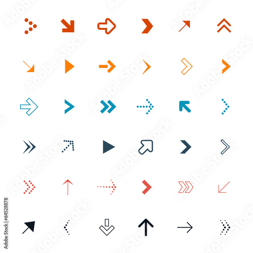 Vector Arrows Set Illustration