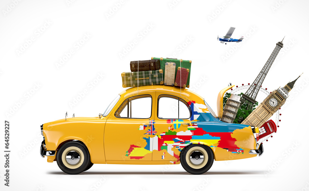 Naklejka premium Travelling