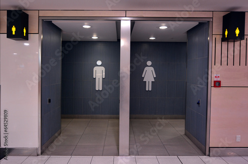 Obraz na płótnie Toilet signs w salonie