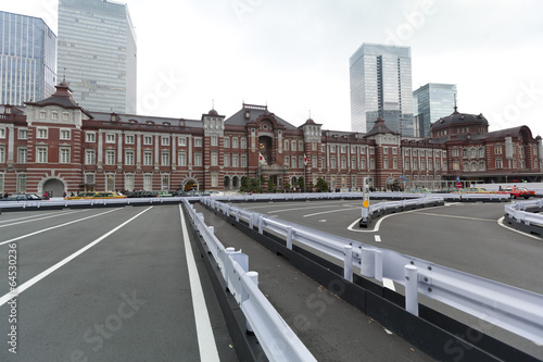 Photography Old Tokyo railway station in Japan