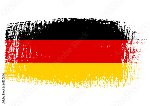 brushstroke flag Germany with transparent background