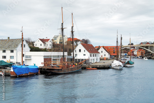 Sailing ship near the berth in Haugesund, Norway