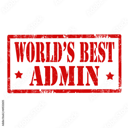 World's Best Admin-stamp