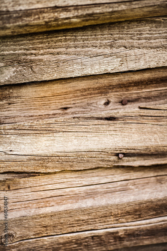 Close up of old wooden planks