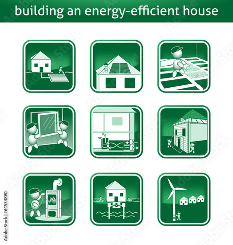Energiesparhaus Button