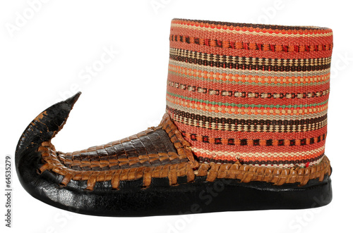 Opanak old traditional Serbian shoe souvenir photo