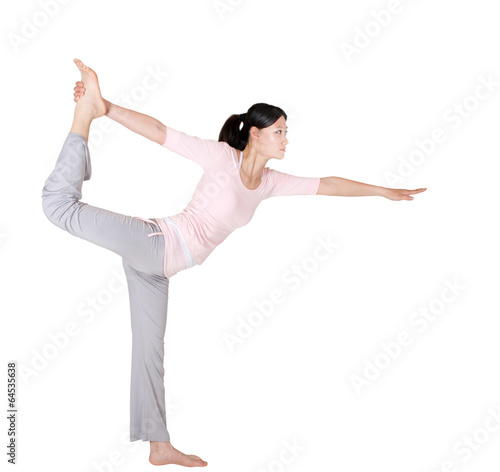 Woman yoga poses © photobee