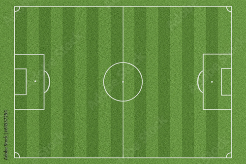 Fussballfeld von oben 