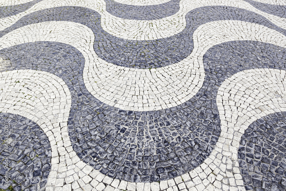 Typical stone floor of Lisbon Typical stone floor of Lisbon
