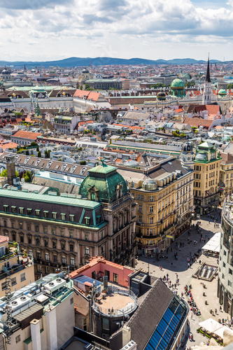 Photography Panorama of Vienna from St. Stephen's Cathedral