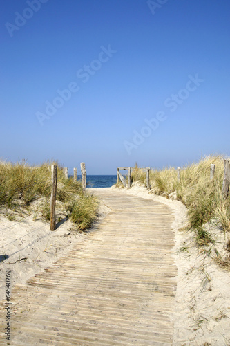 Weg an den Ostseestrand im Ostseebad Heiligenhafen photo