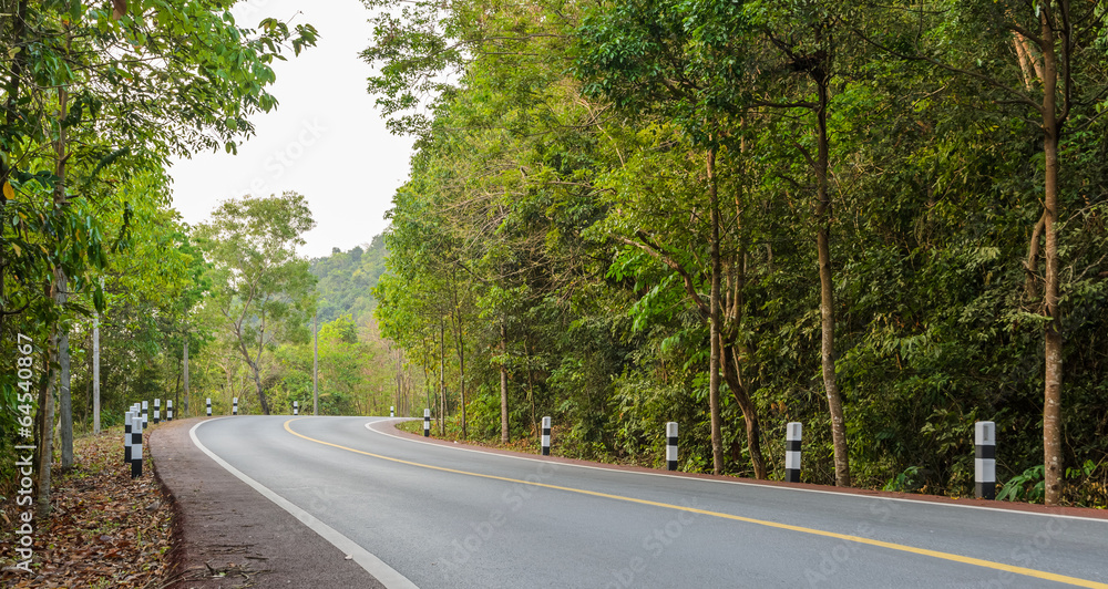 Obraz premium Countryside curve road