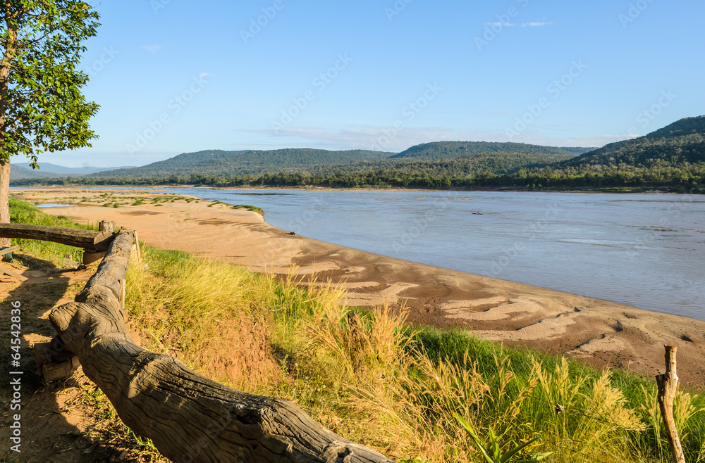 Mekong river in summer season, Thailand