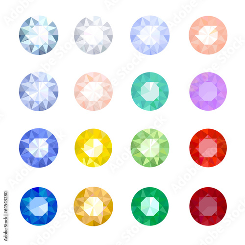 Set gemstones