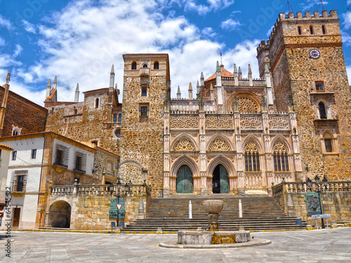 Billede på lærred Monasterio de la Virgen de Guadalupe, Extremadura, Cáceres