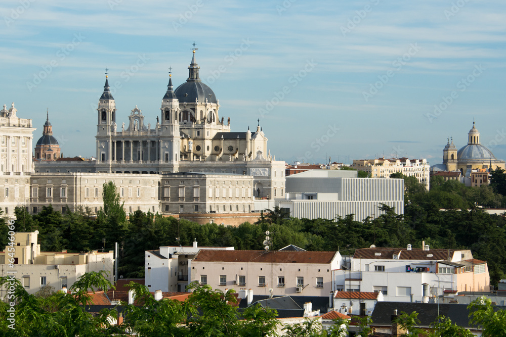 Almudena Cathedral and Royal Palace, Madrid (Spain)