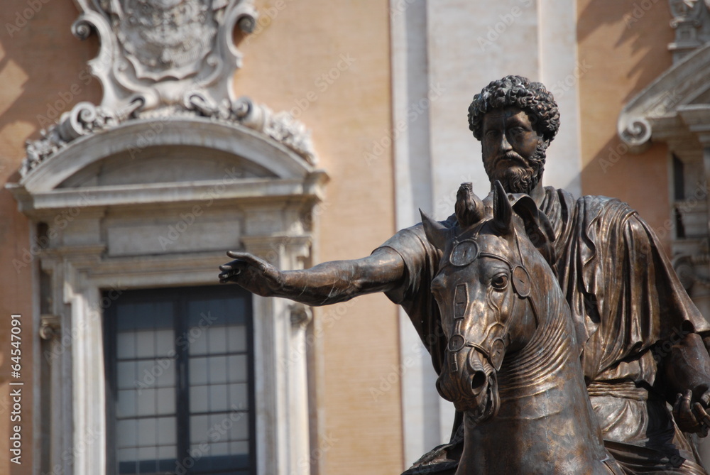 Statue of the  Emperor Marcus Aurelius on the Capitol Hill