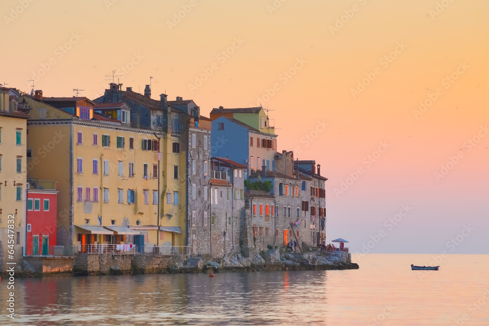 Obraz premium Coastal town of Rovinj, Istria, Croatia.