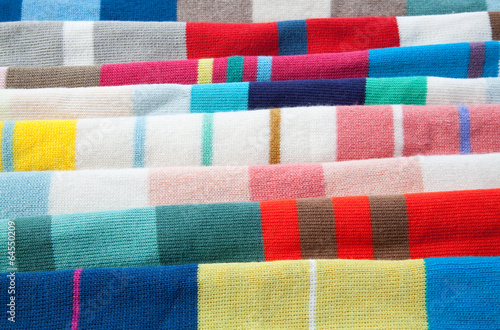 Detail of wool fabrics